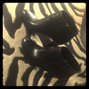 Franco Sarto Vegan Leather Booties - Size 7
